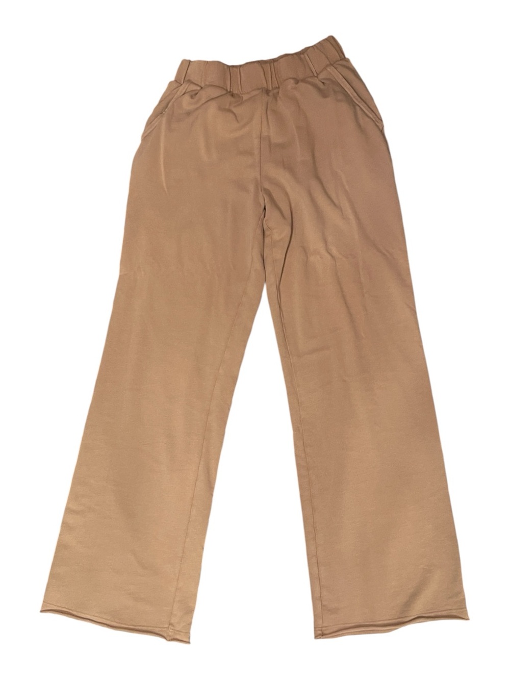 Aerie Casual Wide-Leg Knit Pants - Tan